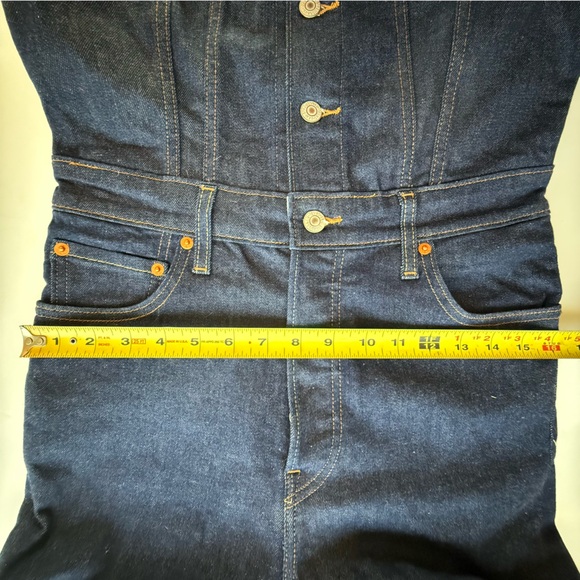 Levi’s classic jumpsuit blue denim long sleeve size small NWT - Picture 11 of 12